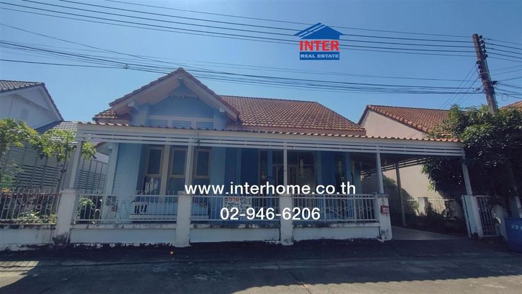 บ้านเดี่ยว 1 ชั้น 53.5 ตร.ว. หมู่บ้านวรารักษ์ รังสิต-คลองสาม ถนนรังสิต-นครนายก ถนนเลียบคลองสาม คลองหลวง ปทุมธานี