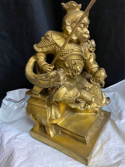 เห้งเจียนั่งบัลลังก์(ทองเหลือง) รูปที่ 3