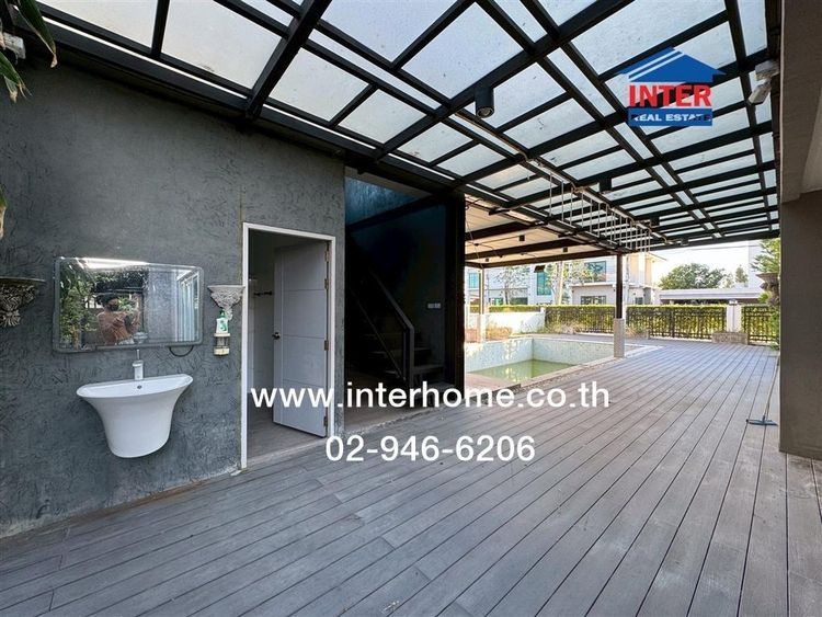 บ้านเดี่ยว 2 ชั้น 130.1 ตร.ว. หมู่บ้านเคซี เนเชอรัลวิลล์ ร่มเกล้า11 ใกล้มหาวิทยาลัยเกษมบัณฑิต ซอยร่มเกล้า11 ถนนร่มเกล้า เขตมีนบุรี กรุงเทพ รูปที่ 4