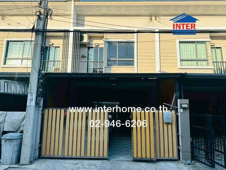 ทาวน์เฮ้าส์ 2 ชั้น 17.1 ตร.ว. หมู่บ้านพาทิโอ บางนา-วงแหวน ซอยกิ่งแก้ว25-1 ถนนกาญจนาภิเษก ถนนกิ่งแก้ว บางพลี สมุทรปราการ