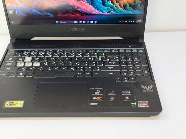 Asus tuf gaming ryzen 5 3550H ram 16gb vga gtx 1650 4gb m.2 512gb จอ 15.6 144hz แบตทน เครื่องดี รูปที่ 4