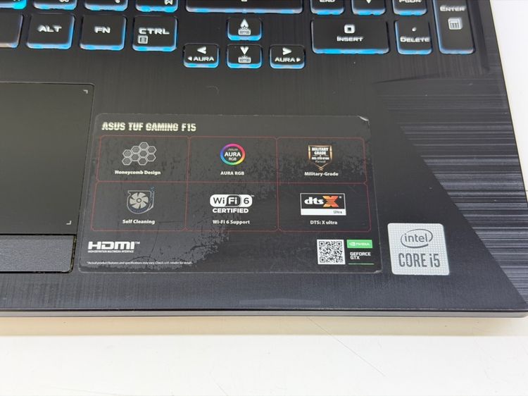 Asus tuf gaming i5 10300h ram 8gb m.2 512gb. Vga gtx 1650 4gb จอ 15.6 144hz เครื่องสวย แบตทน รูปที่ 8