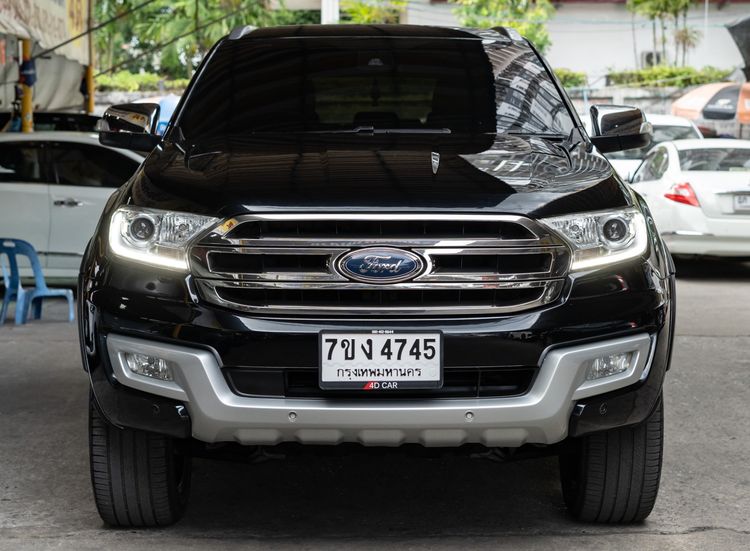 Ford Everest 2017 3.2 Titanium Plus 4WD Utility-car ดีเซล ไม่ติดแก๊ส เกียร์อัตโนมัติ ดำ