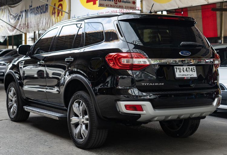 Ford Everest 2017 3.2 Titanium Plus 4WD Utility-car ดีเซล ไม่ติดแก๊ส เกียร์อัตโนมัติ ดำ รูปที่ 3