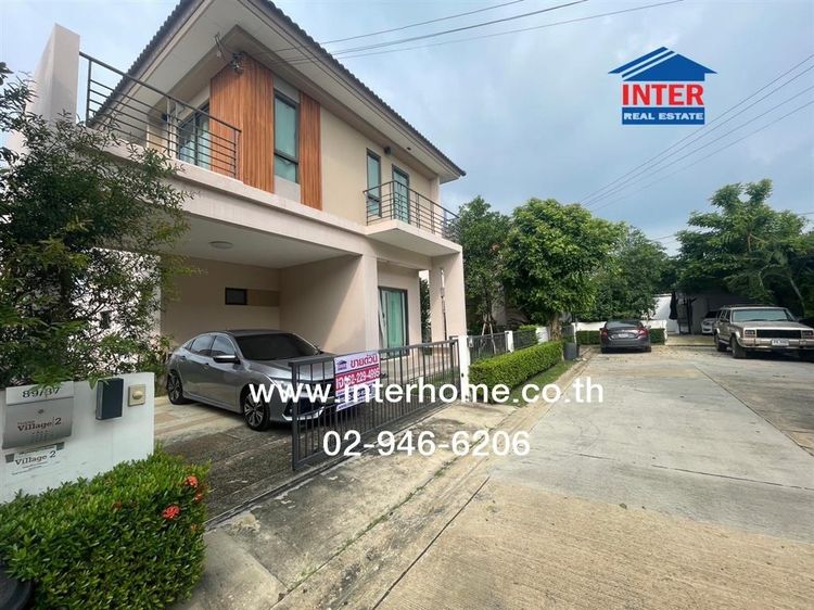 บ้านเดี่ยว 2 ชั้น 50.6 ตร.ว. หมู่บ้านธนาวิลเลจ2 พระราม5-บางใหญ่ ซอยแก้วอินทร์ ถนนกาญจนาภิเษก ถนนจันทร์ทองเอี่ยม ถนนคลองถนน บางใหญ่ นนทบุรี รูปที่ 2