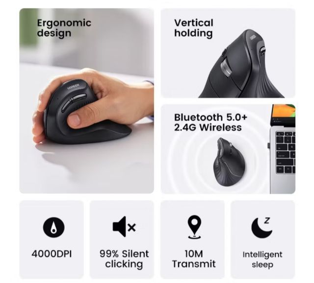 เม้าส์แนวตั่งUGREENแท้ รูปที่ 6