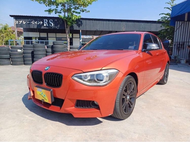 BMW Series 1 2014 116i Sedan เบนซิน ไม่ติดแก๊ส เกียร์อัตโนมัติ ส้ม รูปที่ 4