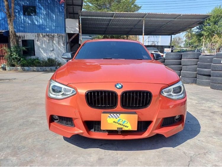 BMW Series 1 2014 116i Sedan เบนซิน ไม่ติดแก๊ส เกียร์อัตโนมัติ ส้ม รูปที่ 3