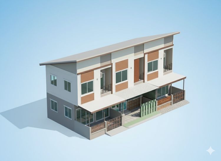 ขายทาวน์เฮ้าส์ 2 ชั้น หมู่บ้านมิราเคิล กระทุ่มแบน สมุทรสาคร