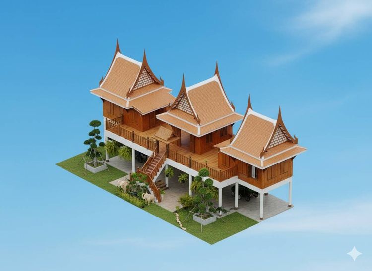  ขายบ้านพักตากอากาศ 5 ไร่ เลาขวัญ กาญจนบุรี