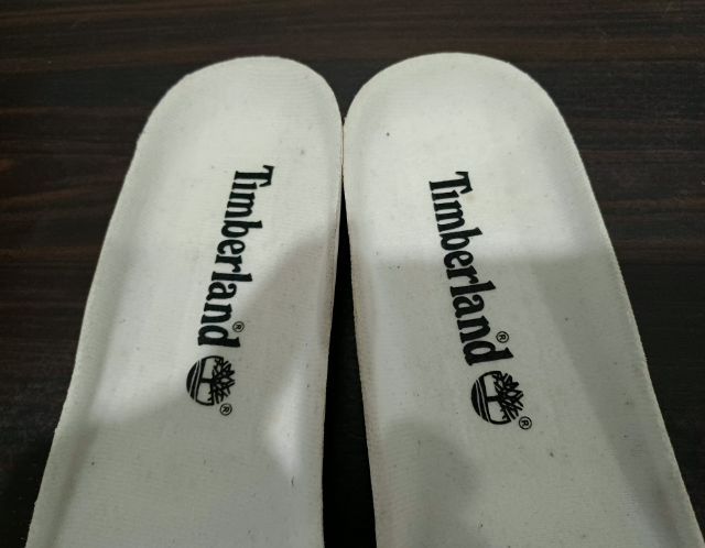 รองพื้นรองเท้าด้านใน(Soft) ของแท้ ใหม่มือ 1 ไม่ผ่านการใช้งานมาก่อน แบรนด์ Timberland ขนาดยาว 27.5cm กว้าง 9.5cm สภาพดีมาก ไม่มีตำหนิใดๆ รูปที่ 3