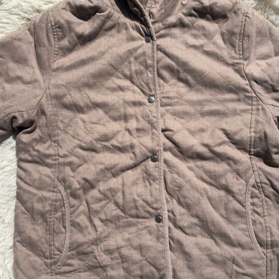 Uniqlo Quilted Snap Button Hoodie รูปที่ 5