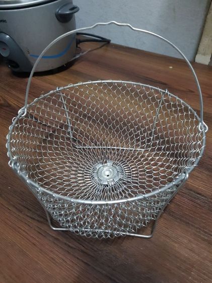 กระชอนและภาชนะกรองอาหาร ตะกร้าลวดโลหะสไตล์วินเทจฝรั่งเศส 
