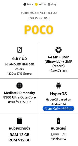 POCO X6 pro 5G ขายแล้ว รูปที่ 8