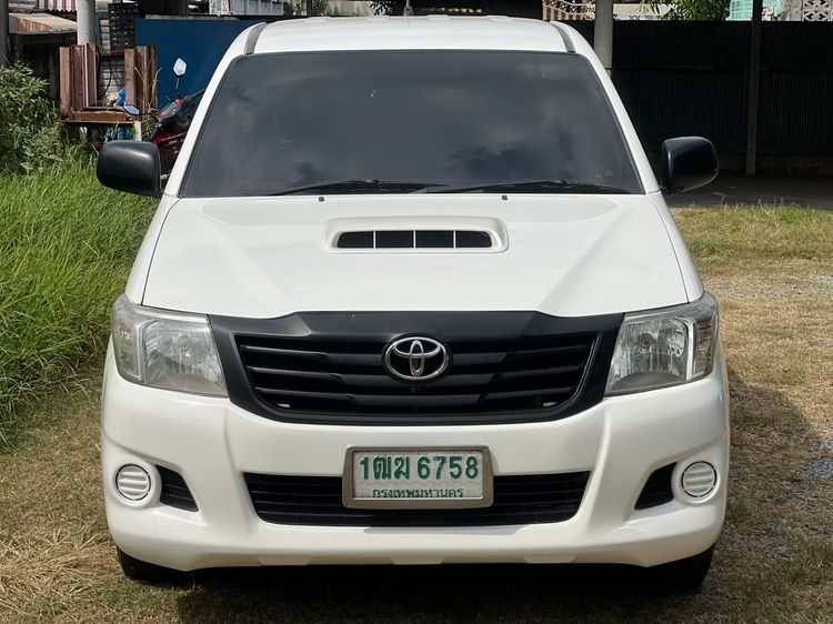 Toyota Hilux Vigo Champ 2014 Smart Cab 2.5 J Pickup ดีเซล ไม่ติดแก๊ส เกียร์ธรรมดา ขาว รูปที่ 3