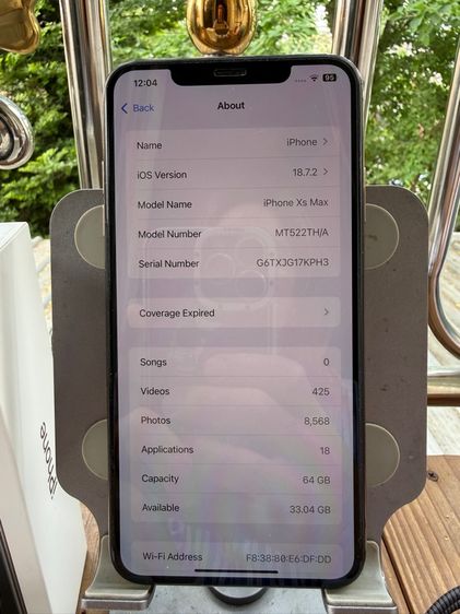 ขาย iPhone XS Max ความจุ64Gb สีทอง ยกกล่อง สายชาร์จแท้เดิม Battery Health 81 สภาพสวยมากไร้รอย ติดกันหลังเครื่อง ไม่เคยซ่อมเปลี่ยนชิ้นส่วนใดๆ รูปที่ 2