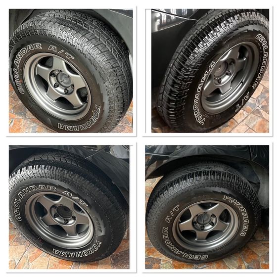 แม็ก Bradley งานSSW 16”  สีเทา ก8“ ออฟ0 16“ พร้อมยางYoko AT G015 ปลายปี2024  