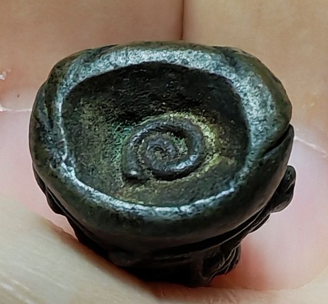 🚩พระปิดตาหลวงพ่อทับ วัดทอง พิมพ์หัวจรวดเนื้อสัมฤทธิ์🚩 รูปที่ 5