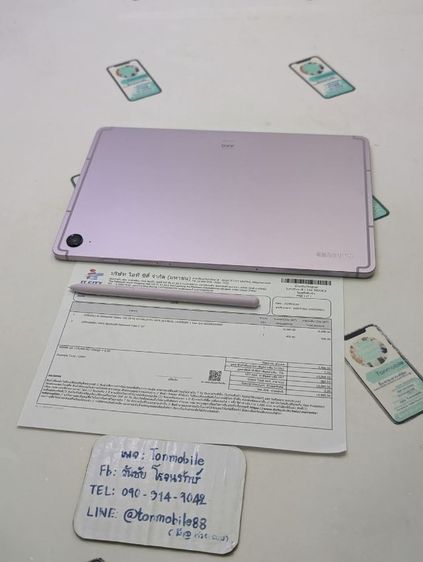 ขาย เทิร์น Samsung Galaxy Tab S9 Fe ศูนย์ไทย สภาพใหม่เอี่ยม อุปกรณ์ครบยกกล่อง ขาดสายชาร์จ แถม Keyboard เพียง 6,990 บาท เท่านั้น ครับ  รูปที่ 3