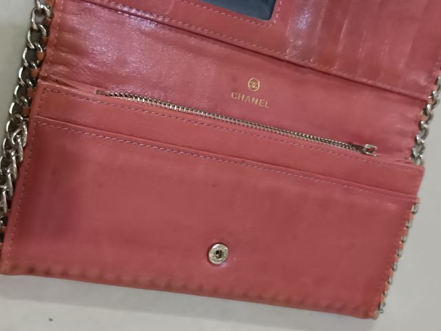 กระเป๋าสตางค์หนังแท้แบรนด์มือสองชาแนล รูปที่ 7