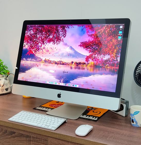 iMac 27” 2011 macOSปี2024 Corei5 RAM 8GB SSD 128 GB สภาพดีลื่นมาก จอสวยไร้ตำหนิ+Apple keyboard