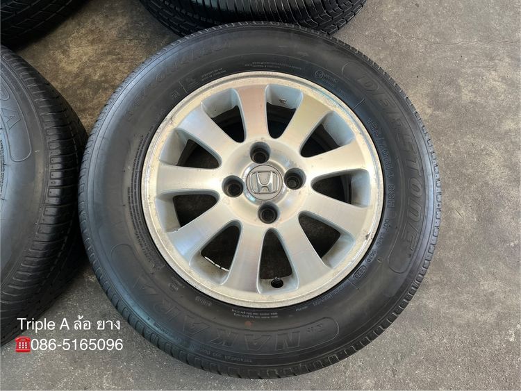 ✨ล้อแม็ก✨Honda ขอบ 14 พร้อมยาง 185-70-14 Deestone ปี 20 รูปที่ 3