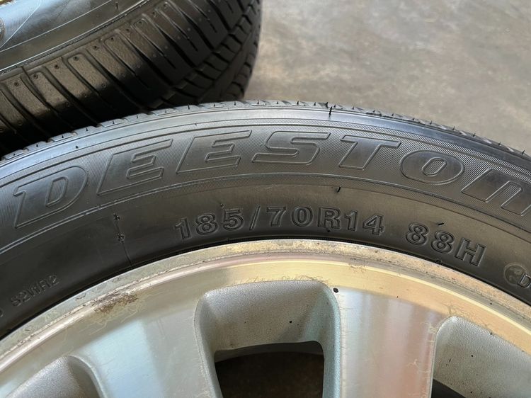 ✨ล้อแม็ก✨Honda ขอบ 14 พร้อมยาง 185-70-14 Deestone ปี 20 รูปที่ 8