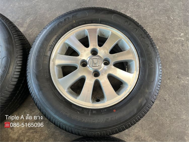 ✨ล้อแม็ก✨Honda ขอบ 14 พร้อมยาง 185-70-14 Deestone ปี 20 รูปที่ 5