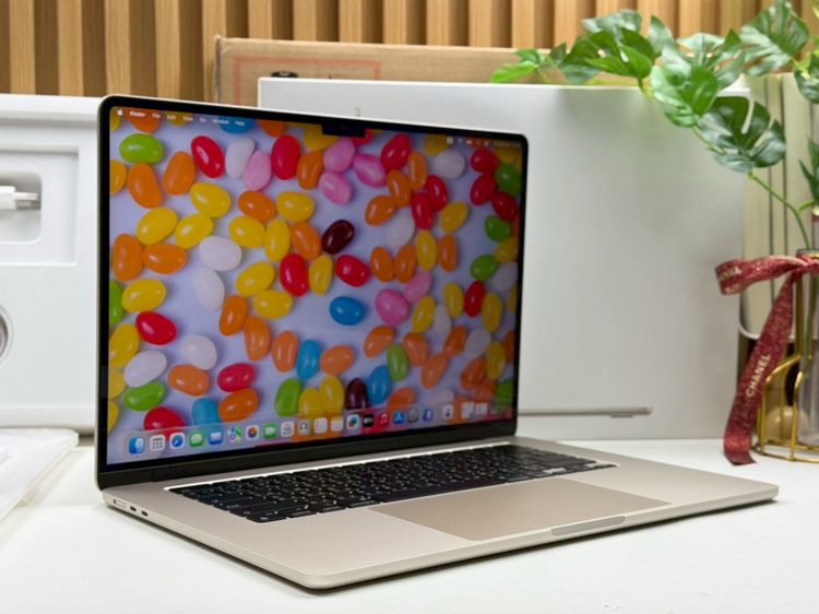 MacBook Air 15-inch M3 2024 Ram8GB SSD256GB Starlight apple care 29 November 2026 รูปที่ 3