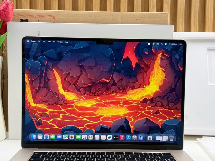 MacBook Air 15-inch M3 2024 Ram8GB SSD256GB Starlight apple care 29 November 2026 รูปที่ 4