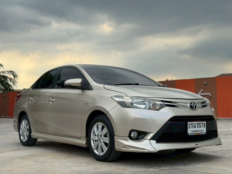 Toyota Vios 2013 1.5 E Sedan เบนซิน ไม่ติดแก๊ส เกียร์อัตโนมัติ บรอนซ์ทอง รูปที่ 2