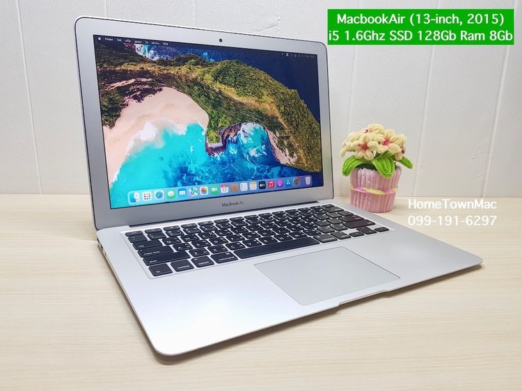 Apple Macbook Air แมค โอเอส 8 กิกะไบต์ อื่นๆ ไม่ใช่ MacbookAir (13-inch, 2015) i5 1.6Ghz SSD 128Gb Ram 8Gb น่าใช้งาน