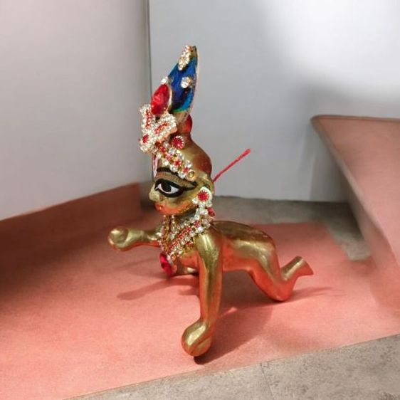 พระกฤษณะปางเด็ก งานอินเดีย รูปที่ 3