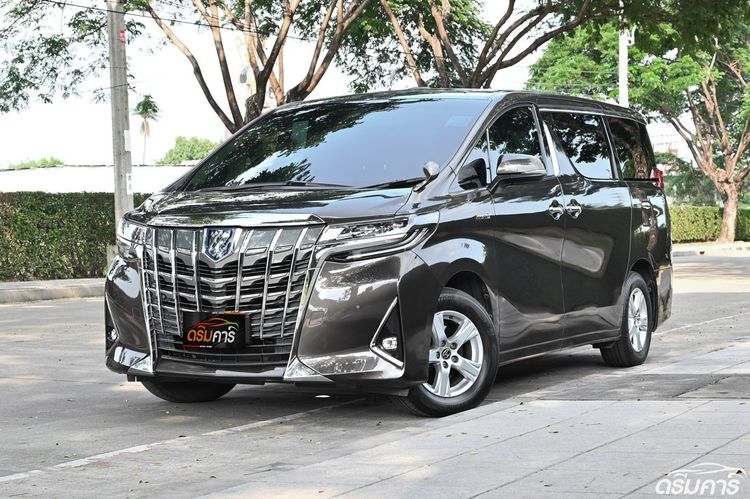 Toyota Alphard 2021 2.5 HV X 4WD Van ไฮบริด ไม่ติดแก๊ส เกียร์อัตโนมัติ น้ำตาล