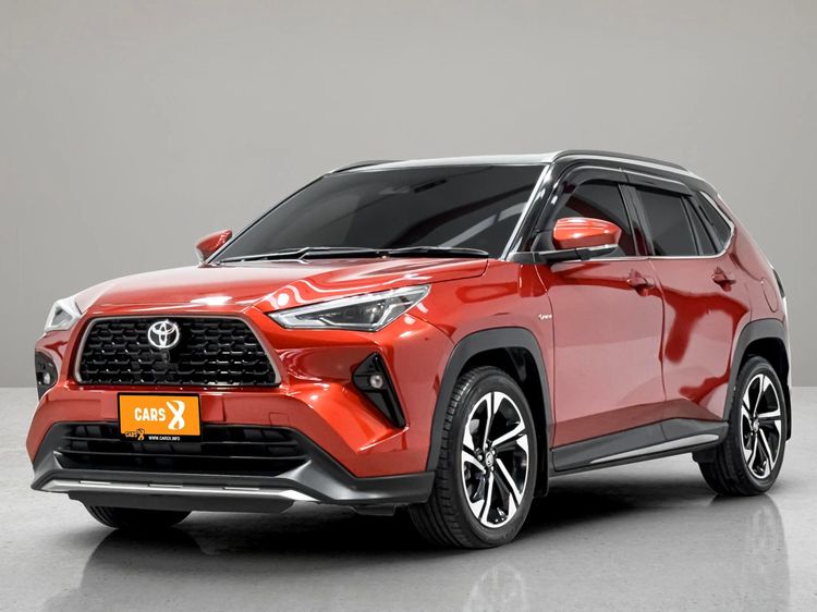 รถ Toyota Yaris Cross 1.5 HEV Premium Luxury สี ส้ม