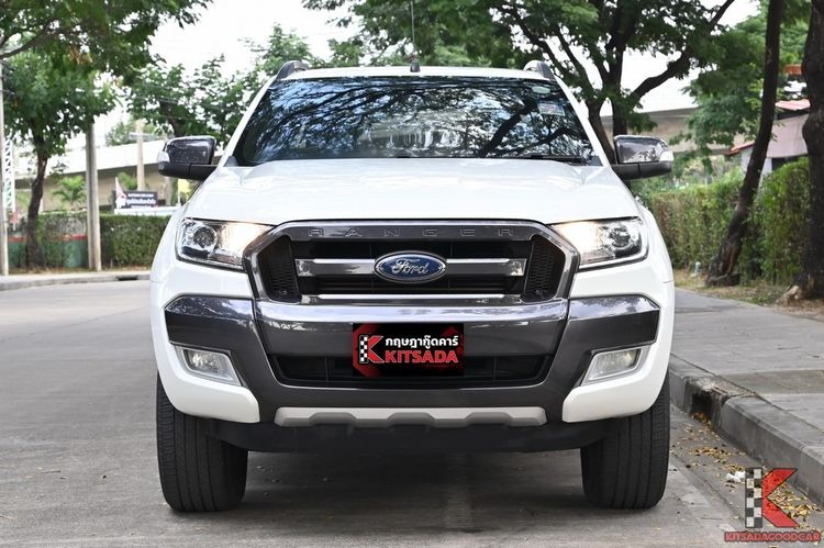 Ford Ranger 2017 2.2 Hi-Rider Wildtrak Pickup ดีเซล ไม่ติดแก๊ส เกียร์อัตโนมัติ ขาว รูปที่ 2