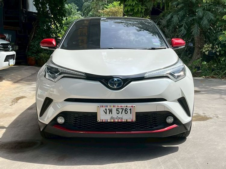Toyota C-HR 2019 1.8 HV Hi Utility-car ไฮบริด ไม่ติดแก๊ส เกียร์อัตโนมัติ ขาว รูปที่ 3