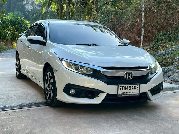 Honda Civic 2018 1.8 EL i-VTEC Sedan เบนซิน ไม่ติดแก๊ส เกียร์อัตโนมัติ ขาว รูปที่ 4