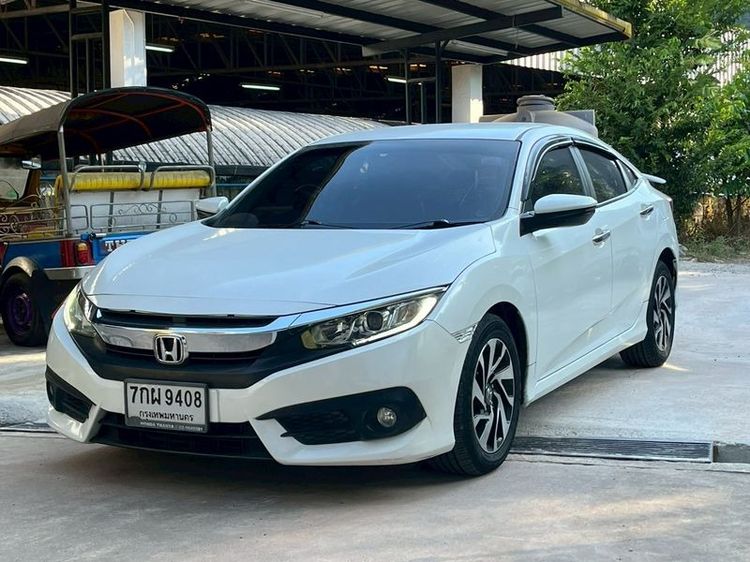 Honda Civic 2018 1.8 EL i-VTEC Sedan เบนซิน ไม่ติดแก๊ส เกียร์อัตโนมัติ ขาว รูปที่ 2