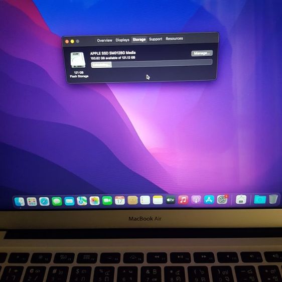 Apple MacBook Air หน้าจอ 13นิ้ว ซื้อ มีนาคม 2021 i5 Ram 8 ไหลลื่น แบตทน สวย รูปที่ 9