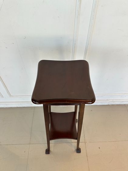 กี๋ตั้งแจกัน สไตล์วินเทจ ท็อปและโครงขาไม้จริงทั้งตัวสีน้ำตาล รูปที่ 4