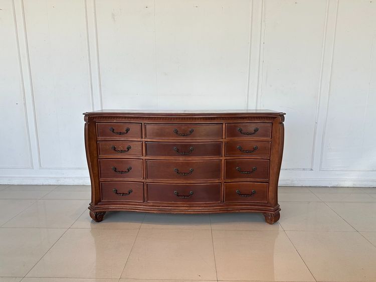 ไม้ ตู้คอนโซล 12 ลิ้นชัก สไตล์วินเทจ 