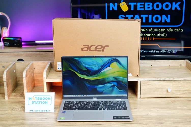 Aspire series วินโดว์ 16 กิกะไบต์ ใช่ Acer Aspire Lite 16 IntelCoreUltra5-125H Ram16 SSD512 15.6 FHD IPS สเปคสูง มีAIBoost ทำงานเก่ง ตัวเครื่องดีไซน์สวย บางเบา ราคาเพียง 16,990.-