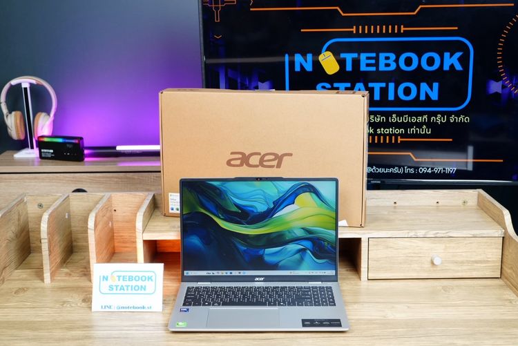 Acer Aspire Lite 16 IntelCoreUltra5-125H Ram16 SSD512 15.6 FHD IPS สเปคสูง มีAIBoost ทำงานเก่ง ตัวเครื่องดีไซน์สวย บางเบา ราคาเพียง 16,990.- รูปที่ 2