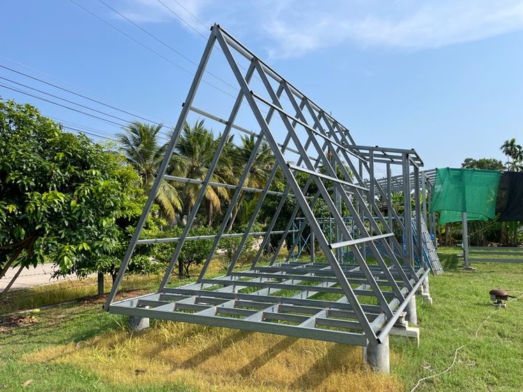 โครงสร้างเหล็ก-บ้านน็อคดาวน์ A-เฟรม (แบบ-2) ขนาด 3.30x6.0x3.50 เมตร รูปที่ 10