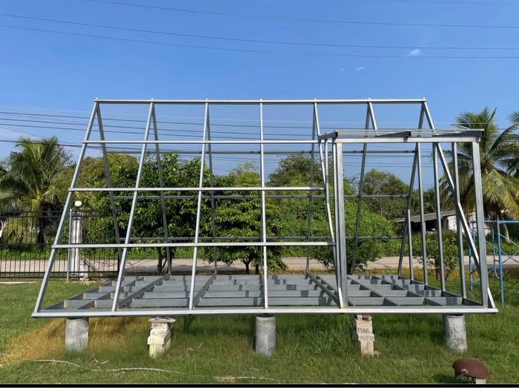 โครงสร้างเหล็ก-บ้านน็อคดาวน์ A-เฟรม (แบบ-2) ขนาด 3.30x6.0x3.50 เมตร รูปที่ 2