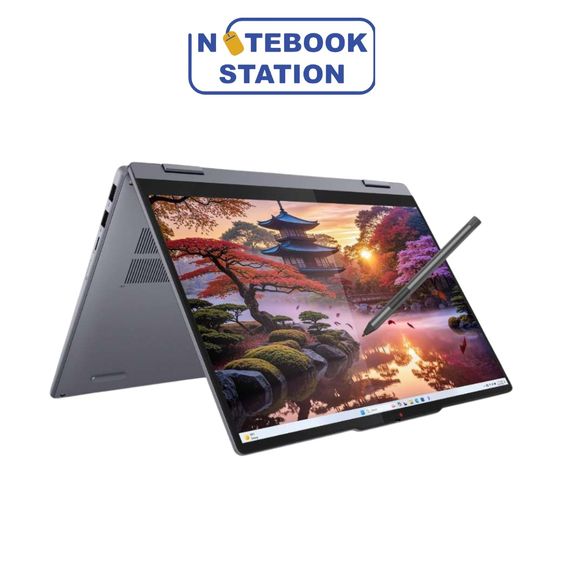 (สินค้ามือหนึ่งไม่แกะกล่อง)Lenovo IdeaPad 5 2in1 สเปคสูง RyzenAI 7-350 Ram16 SSD512 จอ14นิ้ว WUXGA OLED ทัชสกรีนหมุนจอได้360มีปากกา ตัวเครื่ รูปที่ 2
