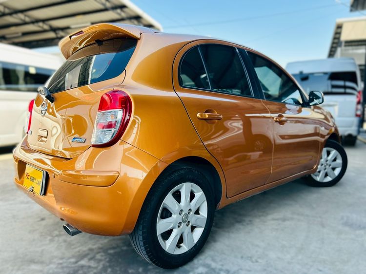 Nissan March 2012 1.2 V Sedan เบนซิน ไม่ติดแก๊ส เกียร์อัตโนมัติ ส้ม รูปที่ 3