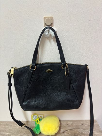 หญิง กระเป๋า Coach F28994 Mini Kelsey Satchel หนังแท้ สีดำ อะไหล่ทอง สภาพสวย