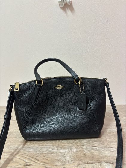กระเป๋า Coach F28994 Mini Kelsey Satchel หนังแท้ สีดำ อะไหล่ทอง สภาพสวย รูปที่ 8